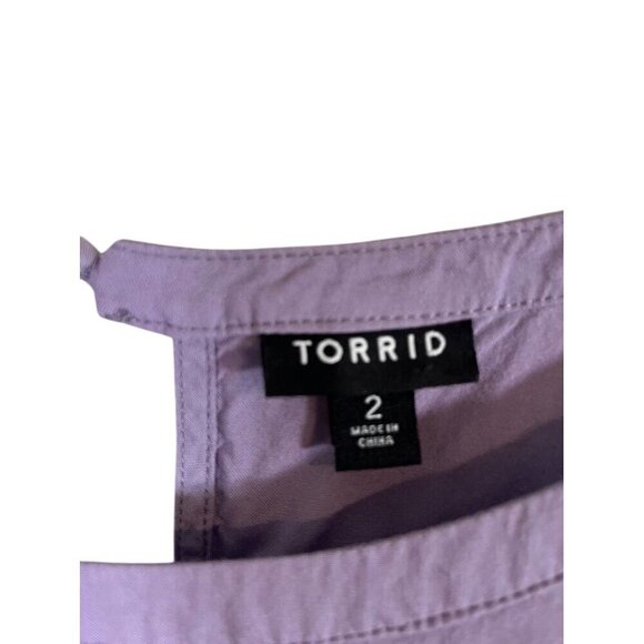 Torrid Neutral Tank Midi Dress 2X Purple Feminine Boho Indie Festival School 80s - Picture 2 of 14